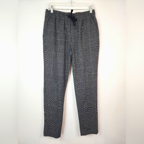 Natori Men's Gray Herringbone Drawsting Lightweight Soft Joggers Pants, sz SM - Picture 1 of 9